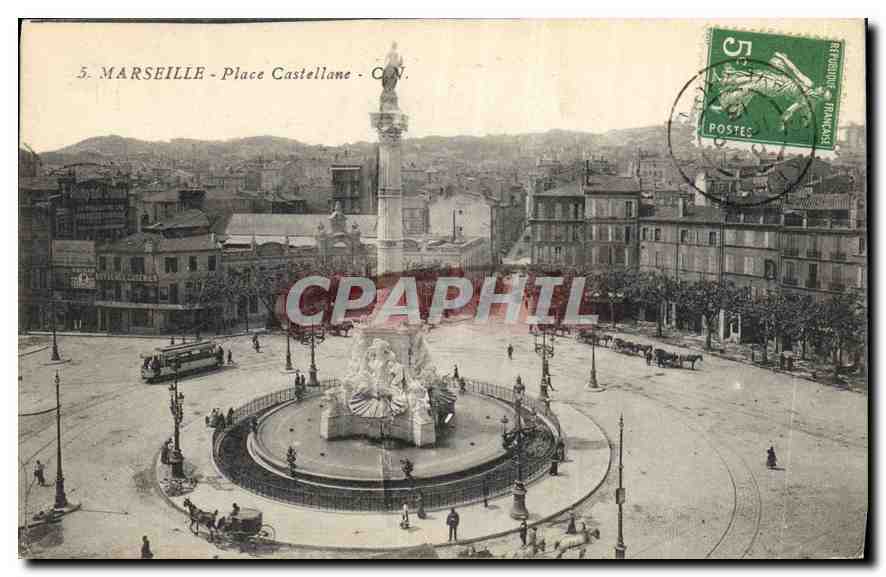 CPA Marseille Place Castellane 