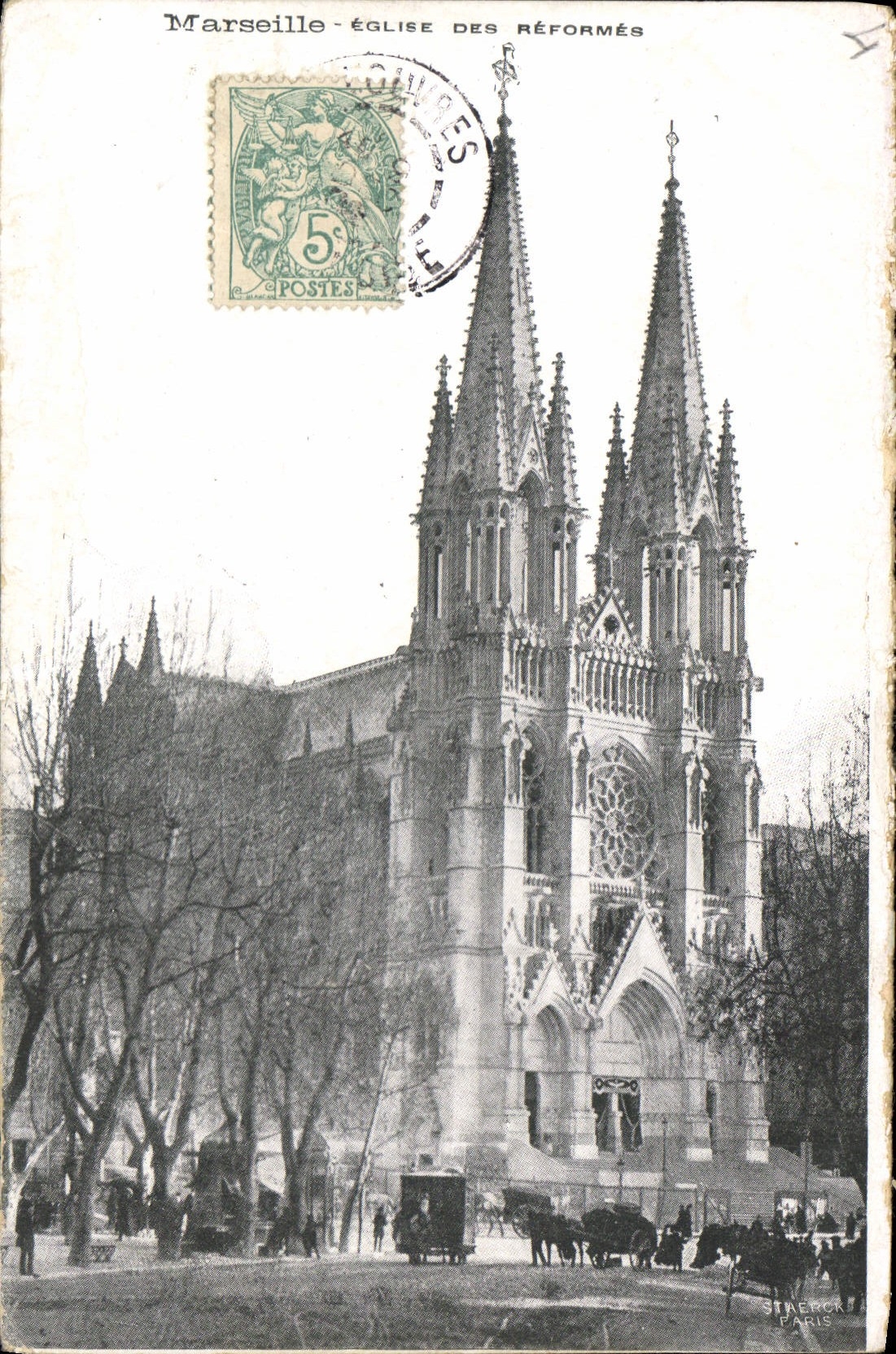 CPA Marseille Eglise des Reformes 