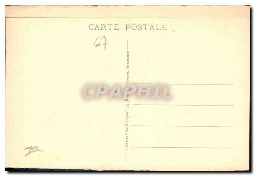 CPA Strasbourg l'Universite  — Verso