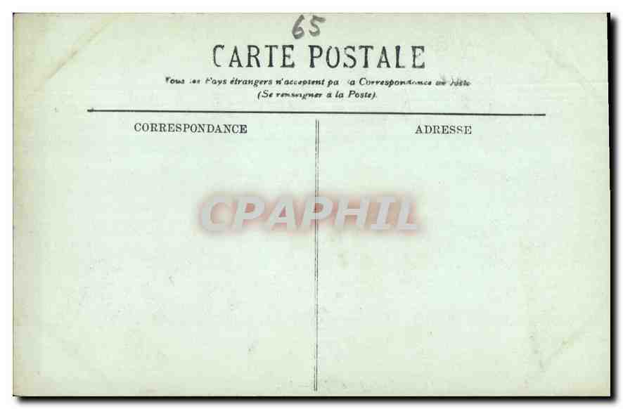 CPA Lourdes Le Funiculaire du Pic du Jer  — Verso
