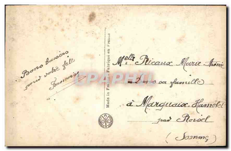 Jeune femme en robe rose — Bonne fête — éditeur YS 200 — Rückseite