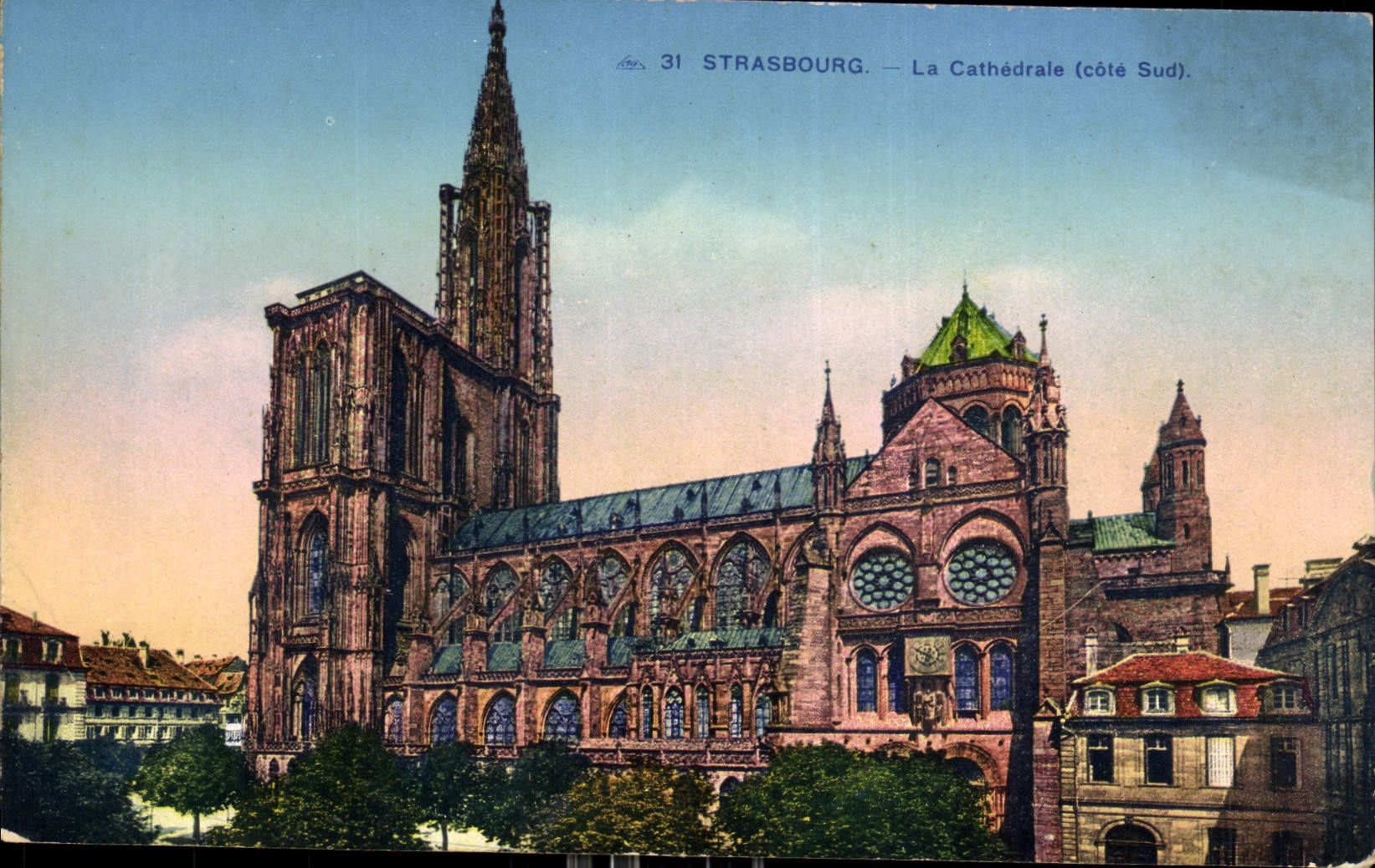 CPA Strasbourg La Cathedrale cote sud 