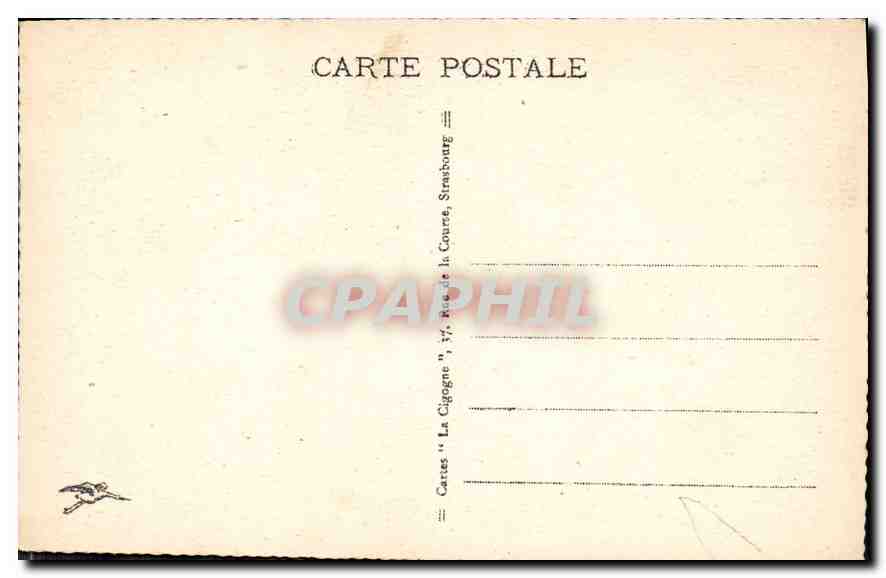 CPA Strasbourg Maison Kammerzell  — Verso
