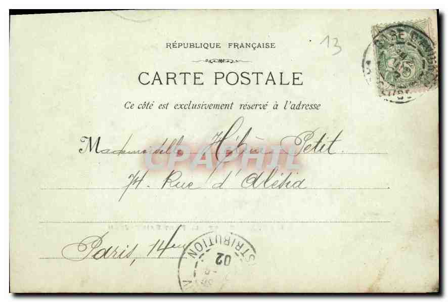 CPA Marseille le Fort Saint Jean  — Verso