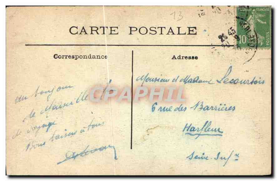CPA Marseille La Cathedrale  — Verso