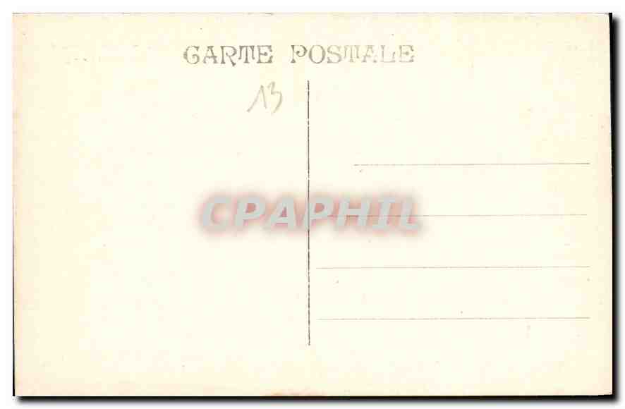 CPA Marseille Place Castellane fontaine Cantini  — Verso