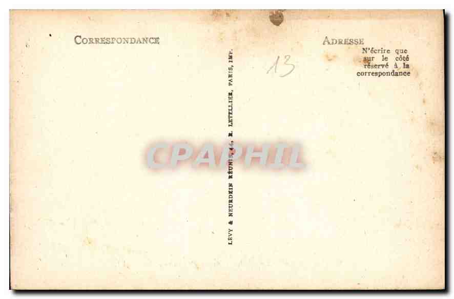 CPA Marseille Le Chateau d'If et les Iles  — Verso