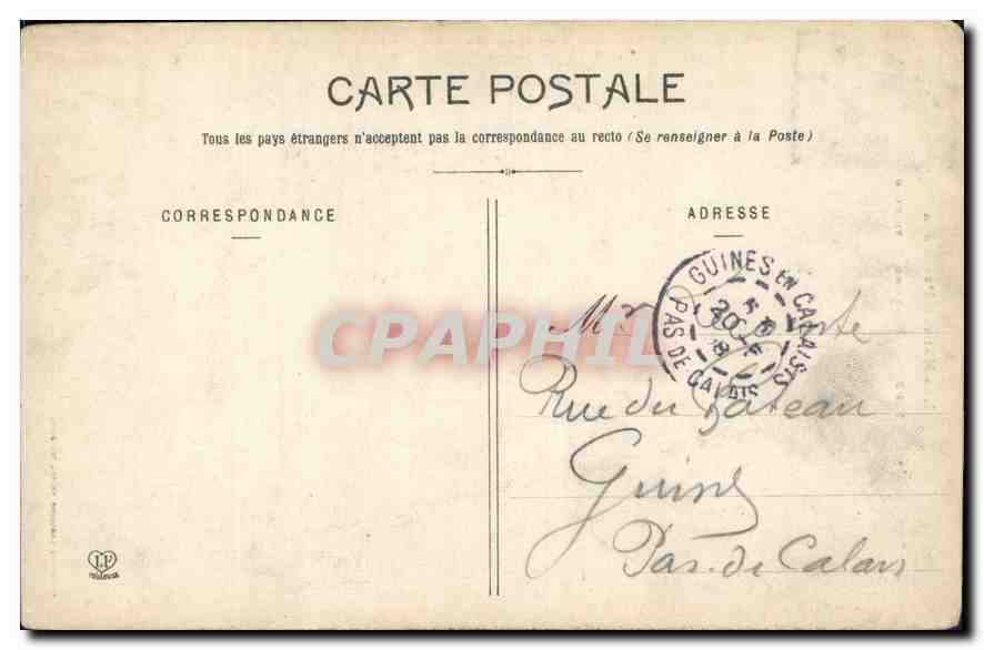 CPA Les Hautes Pyrenee Tarbes fontaine  — Rückseite
