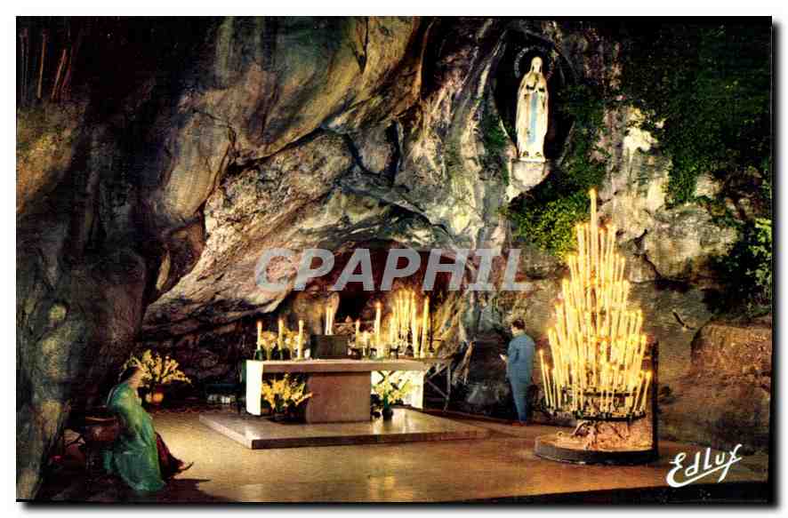 CPA Lourdes la Grotte Miraculeuse 