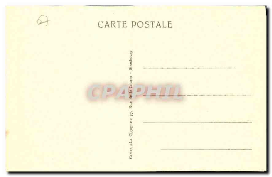 CPA Strasbourg La Petite France  — Rückseite