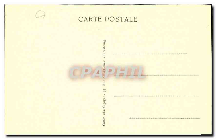 CPA Strasbourg le Pont du Chemin de fer  — Rückseite