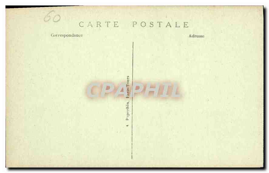 CPA Chateau de Chantilly Galerie des Peintures  — Verso