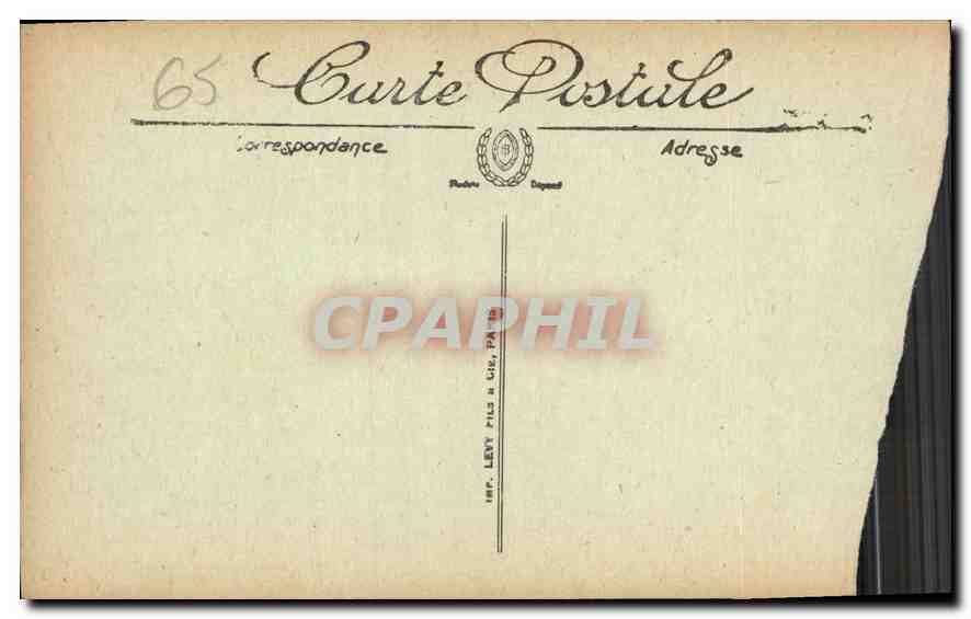 CPA Gavarnie Revenant du Cirque Ane Mule — Verso