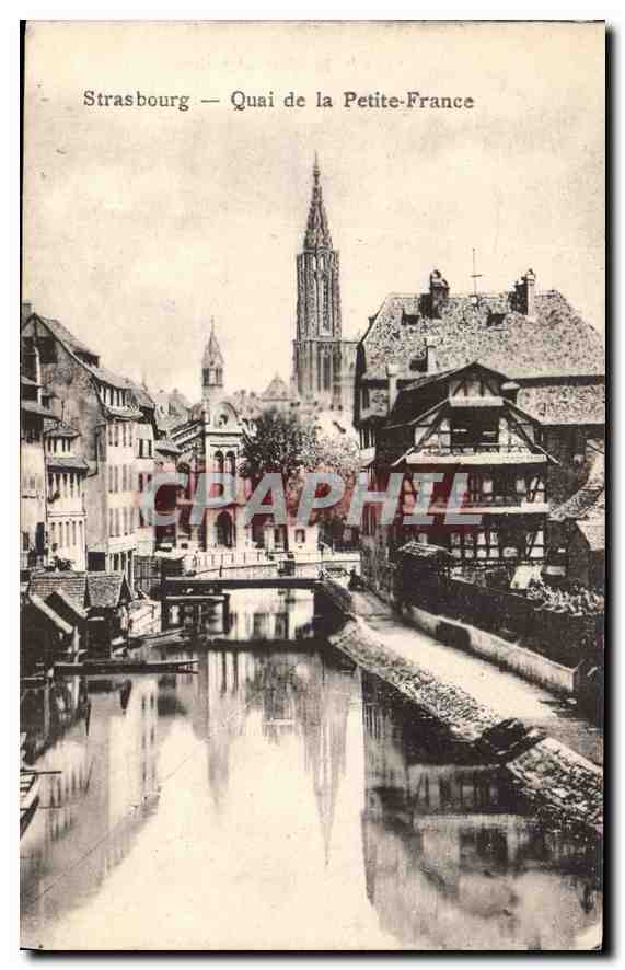 CPA Strasbourg Quai de la Petite France 