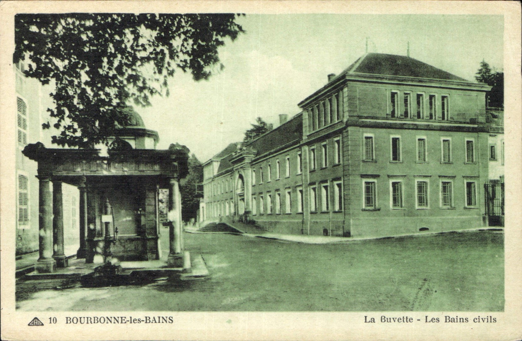 CPA Bourbonne les Bains La Buvette les bains civils 