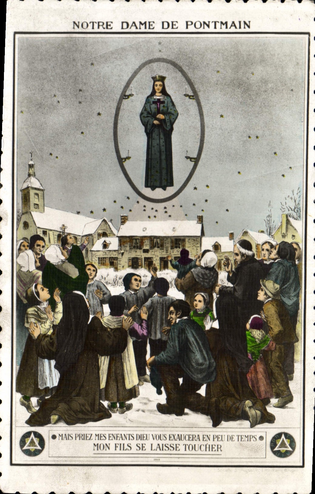 Notre Dame de Pontmain — apparition et prière — Eucharistique des Enfants