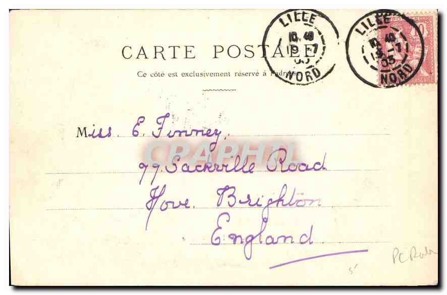 CPA Lille l'Universite  — Rückseite