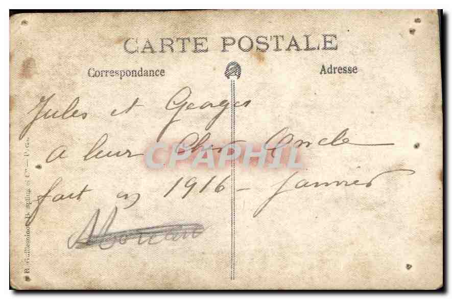 CARTE PHOTO soldats Militaria — Rückseite