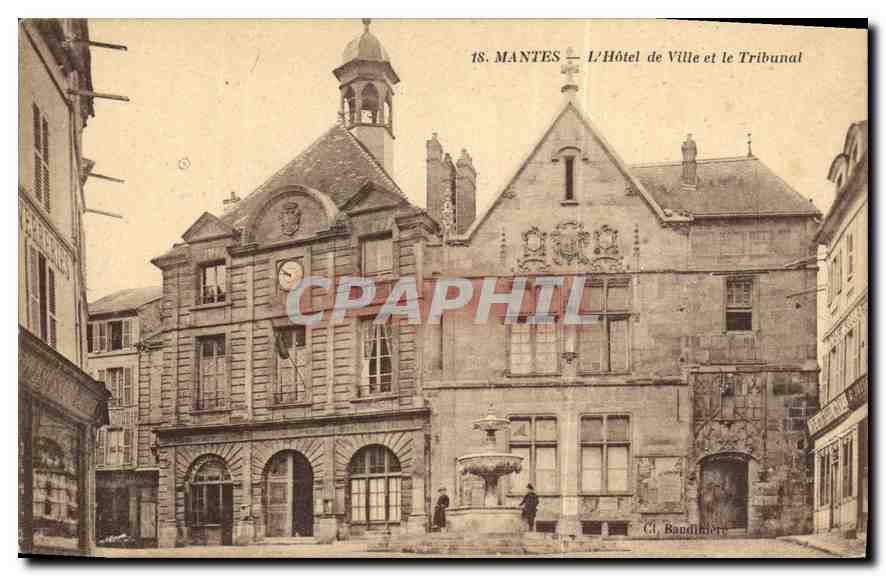 Mantes - El Ayuntamiento y el Tribunal — G. Bandinière, n°18