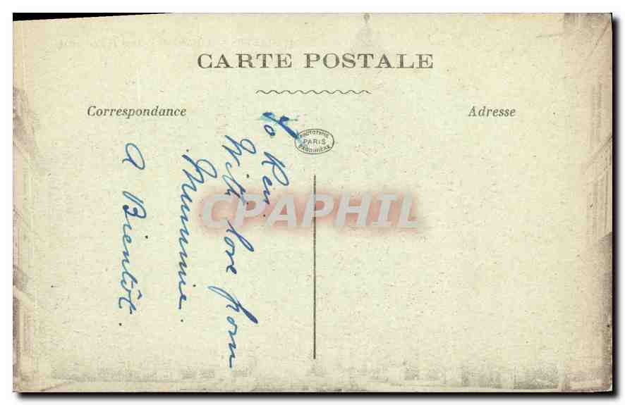 Mantes - El Ayuntamiento y el Tribunal — G. Bandinière, n°18 — Reverso