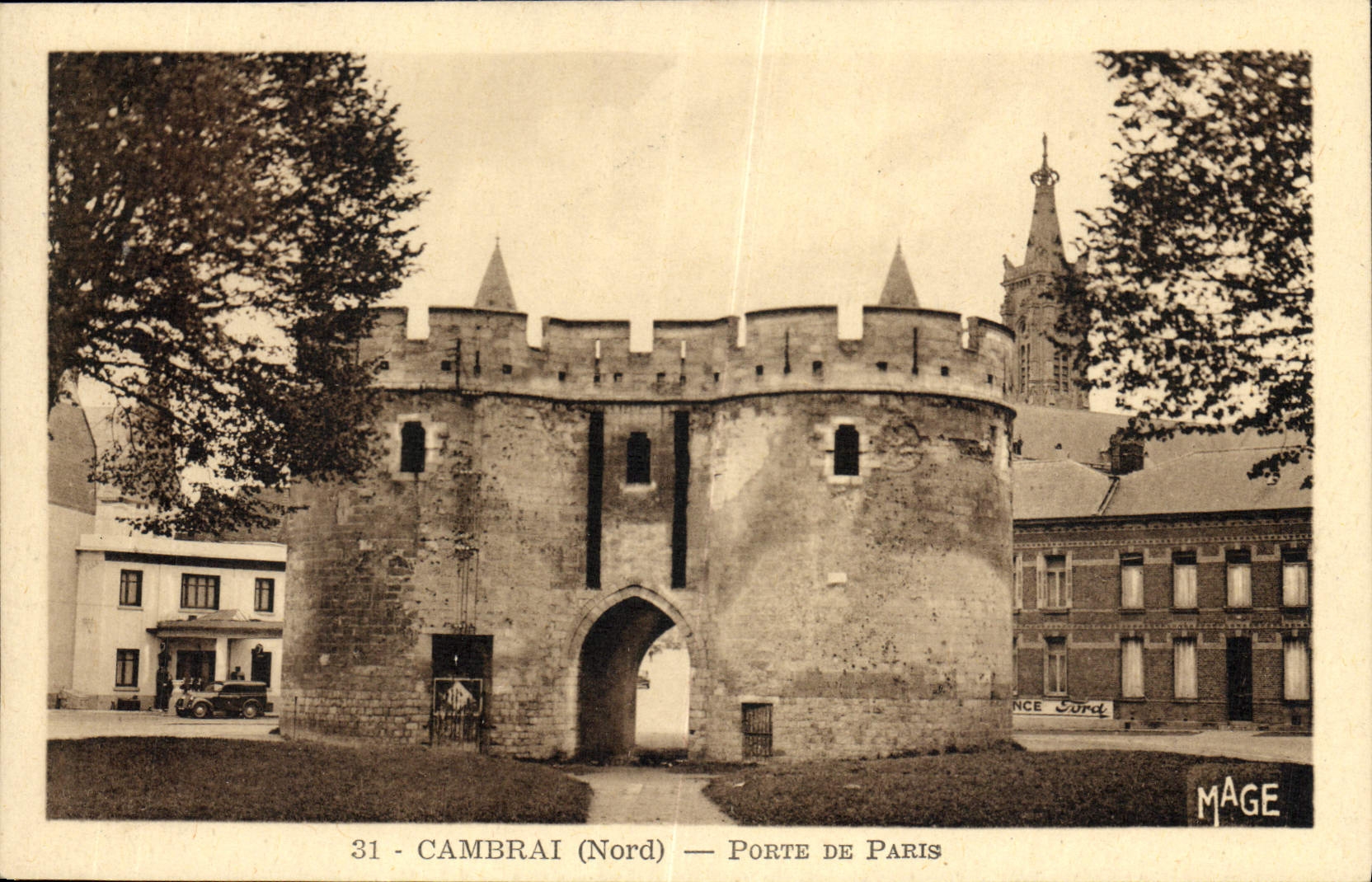 CPA Cambrai Nord Porte de Paris 