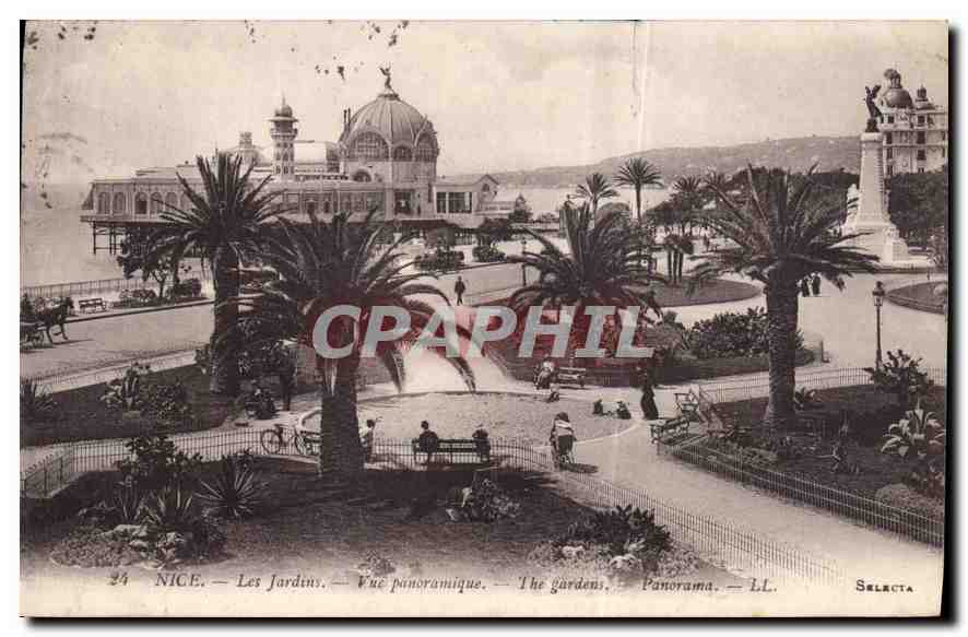CPA Nice les Jardins Vue panoramique 