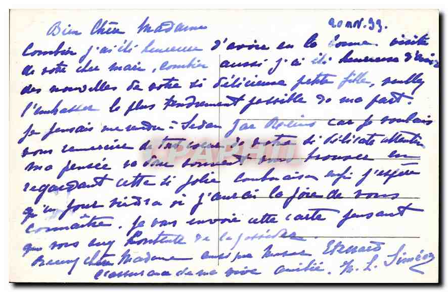 CPA Langres caserne Turenne 21e Regiment d'Infanterie La Grille Militaria — Rückseite