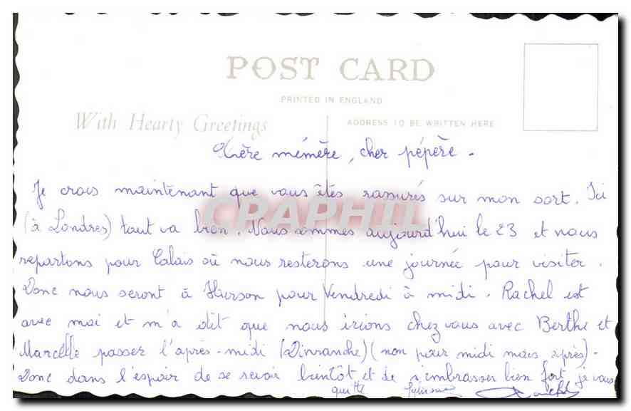 CPA Buckingham palace and queen Victoria memorial London  — Verso