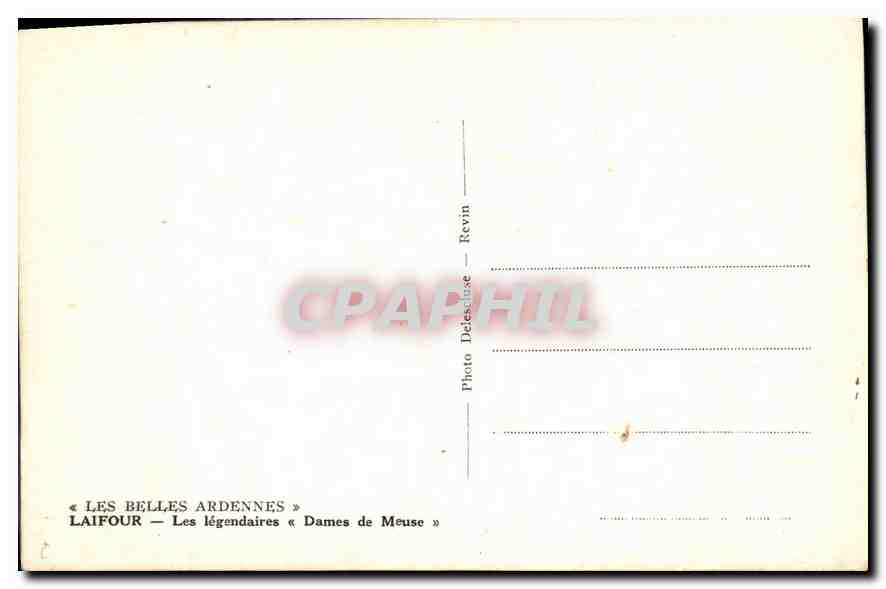 CPA Les Belles Ardennes Laifour Les legendaires Dames de meuse  — Rückseite