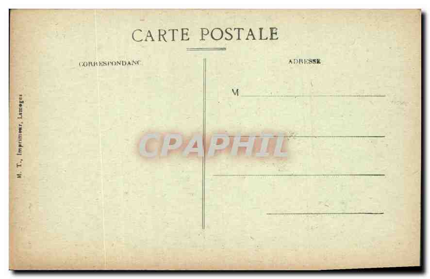 Les Filatures de Soie à 1 k.500 de Bort — Cascade — Barbat, imp. Bort — Rückseite