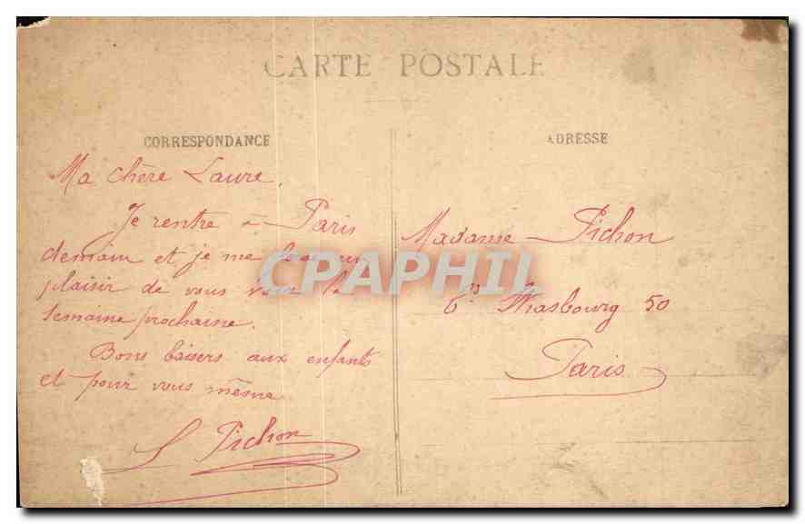 CPA Neufchatel en Braye Eglise Notre Dame  — Verso