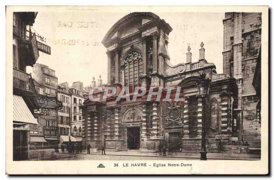 CPA Le Havre Eglise Notre Dame 