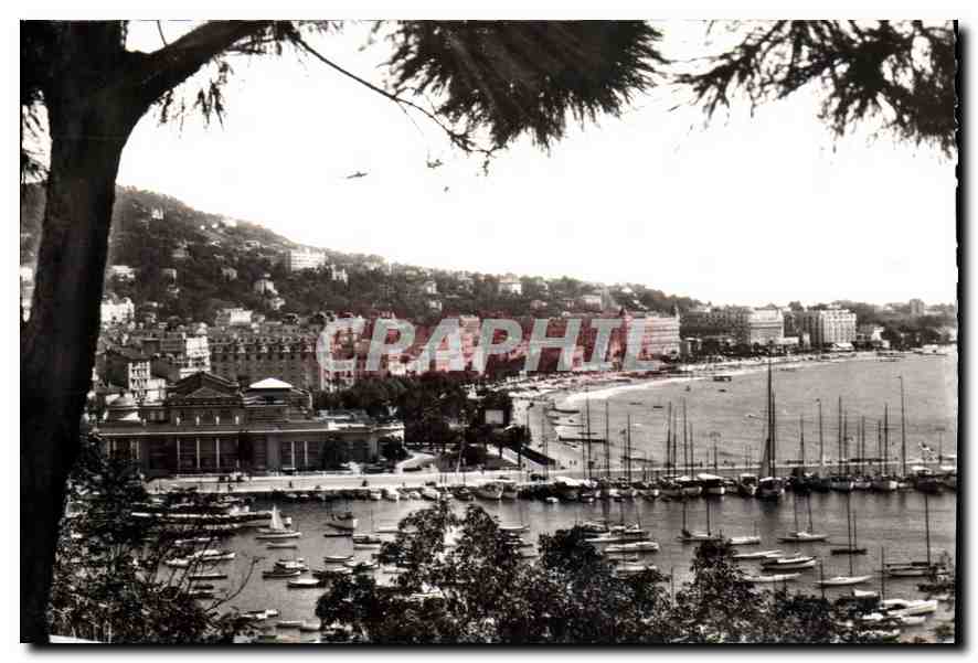 CPA Cannes Alpes Maritimes Vue du Casino et du Port 