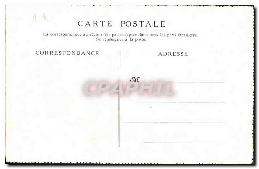 CPA Lyon Le Palais de Justice et la Colline de Fourviere  — Verso