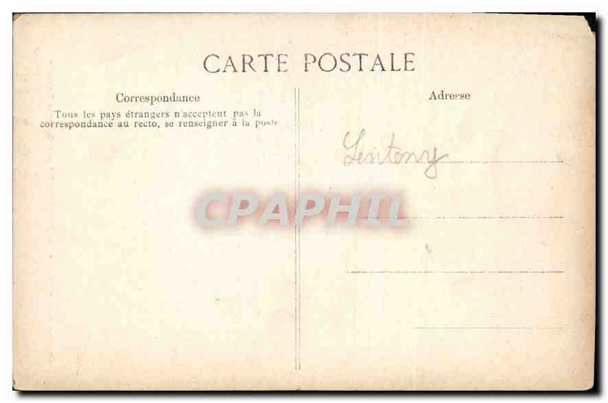 CPA Salon de 1910 La Fontune par Georges Lemaire  — Verso