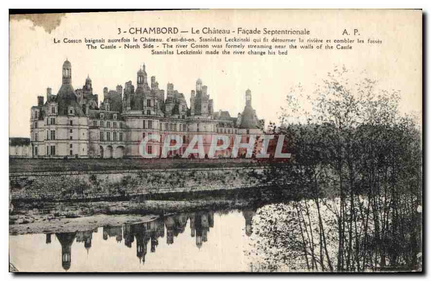 CPA Chambord Le Chateau Facade Septentrionale 
