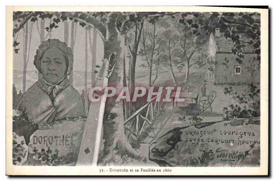 CPA Dorothee et sa Feuillee en 1860 