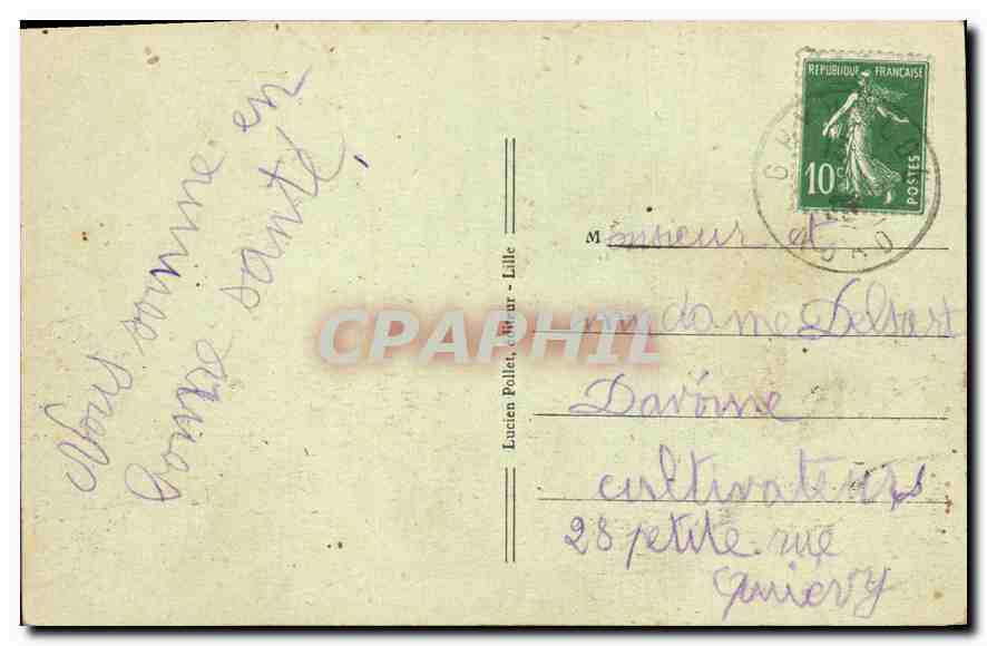 CPA Zuydcoote Le Sanatorium La Grille d'Entree  — Verso