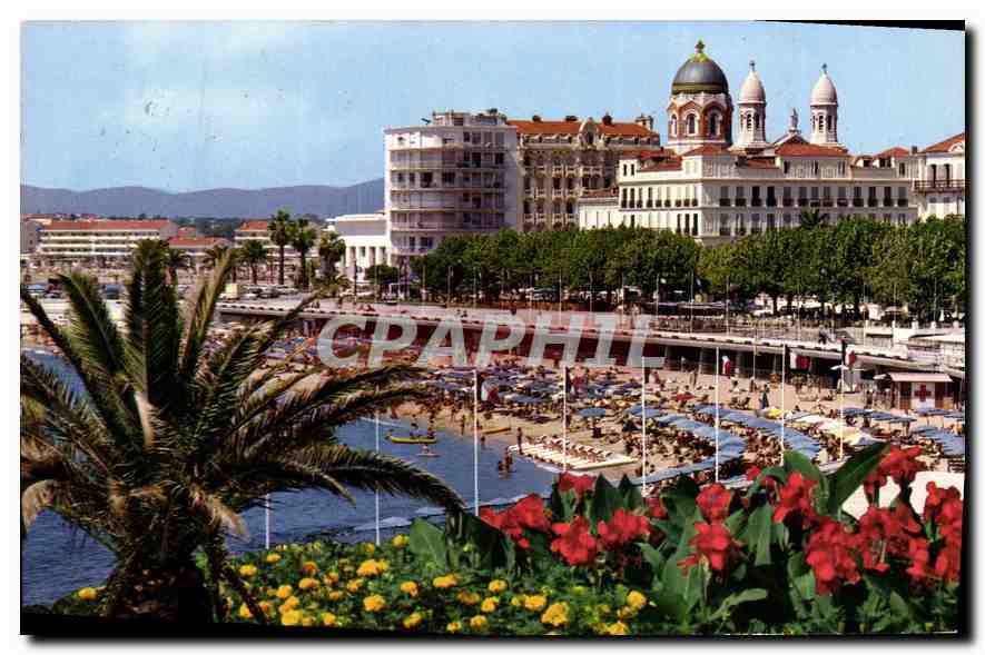 CPA La Cote d'Azur Saint Raphael Var La Plage 