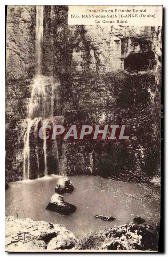CPA Excursion en Franche Comte Nans sous Sainte Anne Doubs Le Creux Biard 