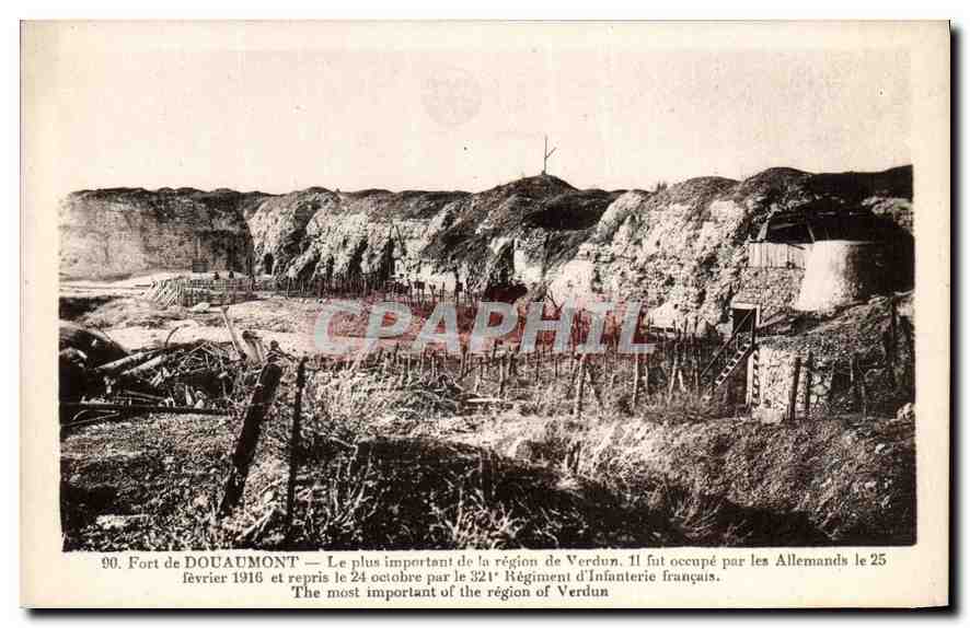 CPA Fort de Douaumont Le plus important de la region de Verdun 