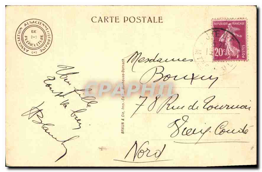 CPA Femme Enfant — Verso