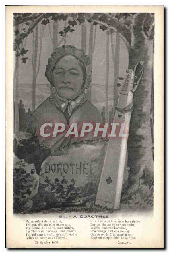 CPA A Dorothee Croix rouge