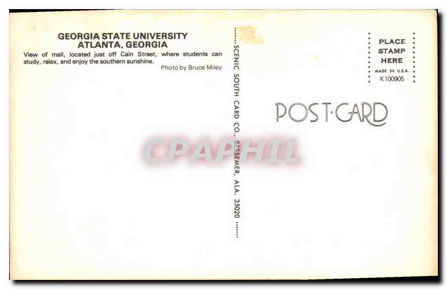 CPA Georgia State University Atlanta Georgia  — Rückseite