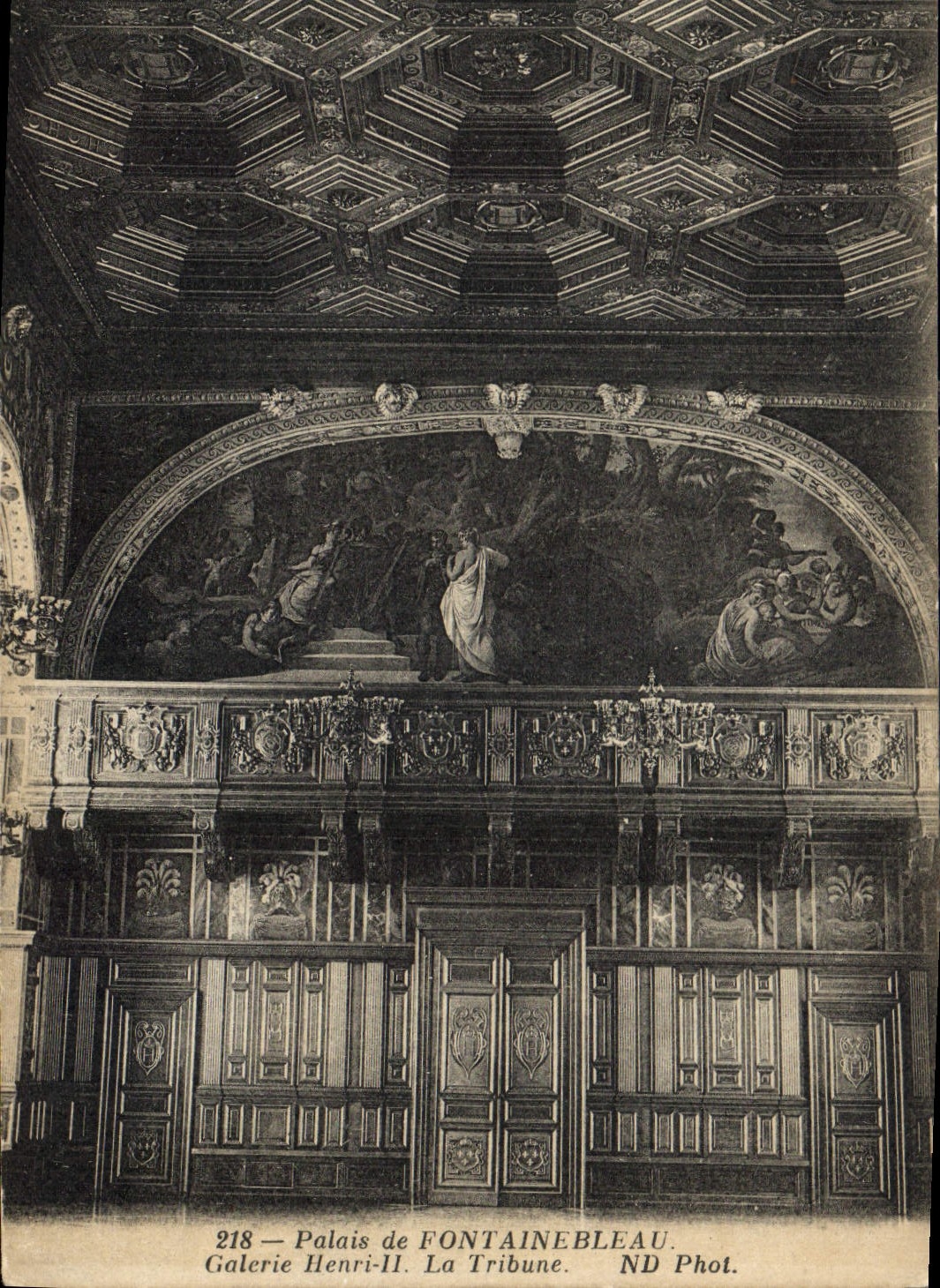 Palais de FONTAINEBLEAU — Galerie Henri-II. La Tribune — ND Phot. n°218