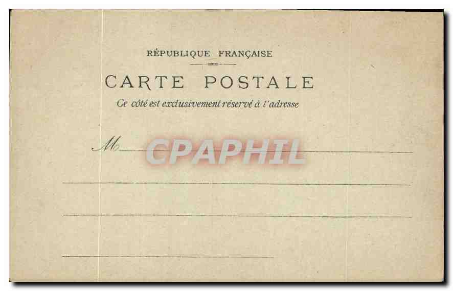 CPA Exposition universelle de 1900 Palais de L'Egypte facade parellele a l'Avenue d'Iena  — Back
