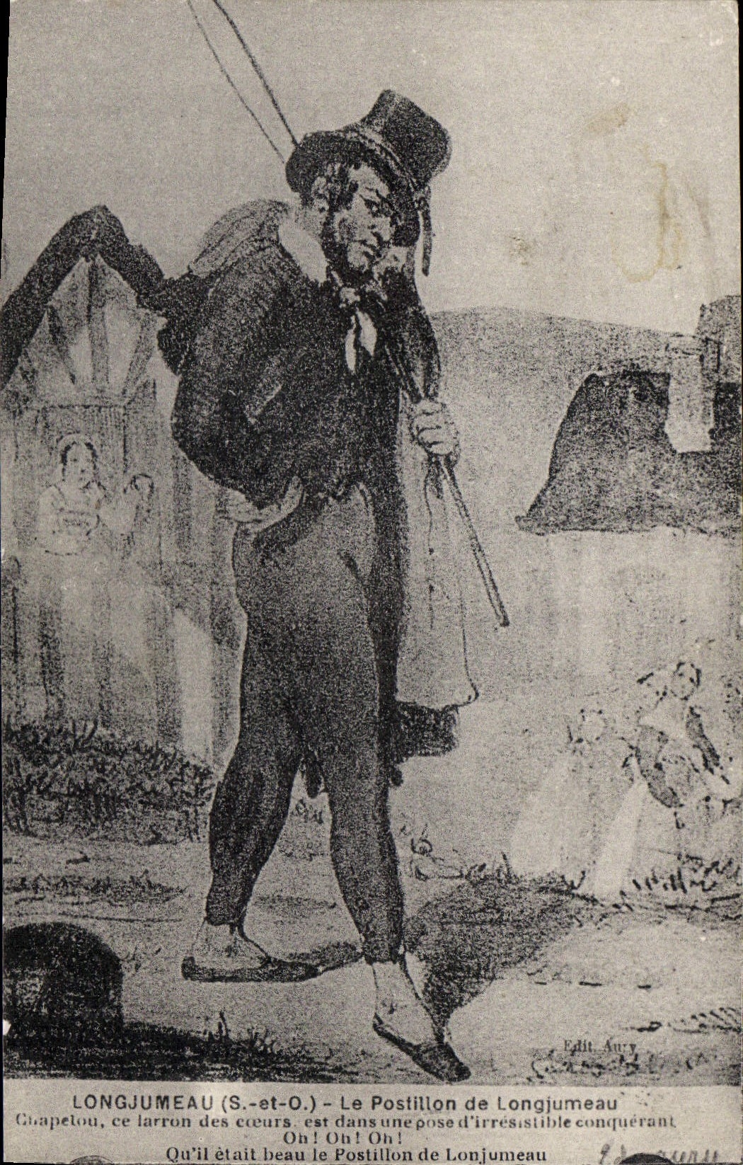 CPA Longjumeau S et O Le Postillon de Longjumeau 