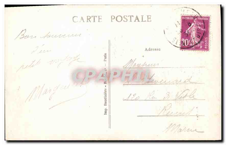 CPA Longjumeau S et O Le Postillon de Longjumeau  — Rückseite