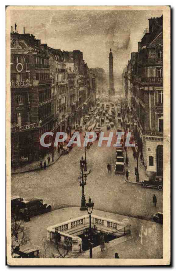 CPA Paris en Flanant Rue de la Paix Metro