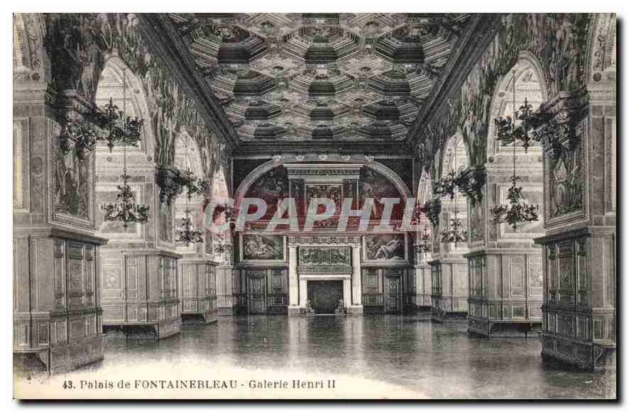 Palacio de FONTAINEBLEAU - Galería Henri II — serie 43